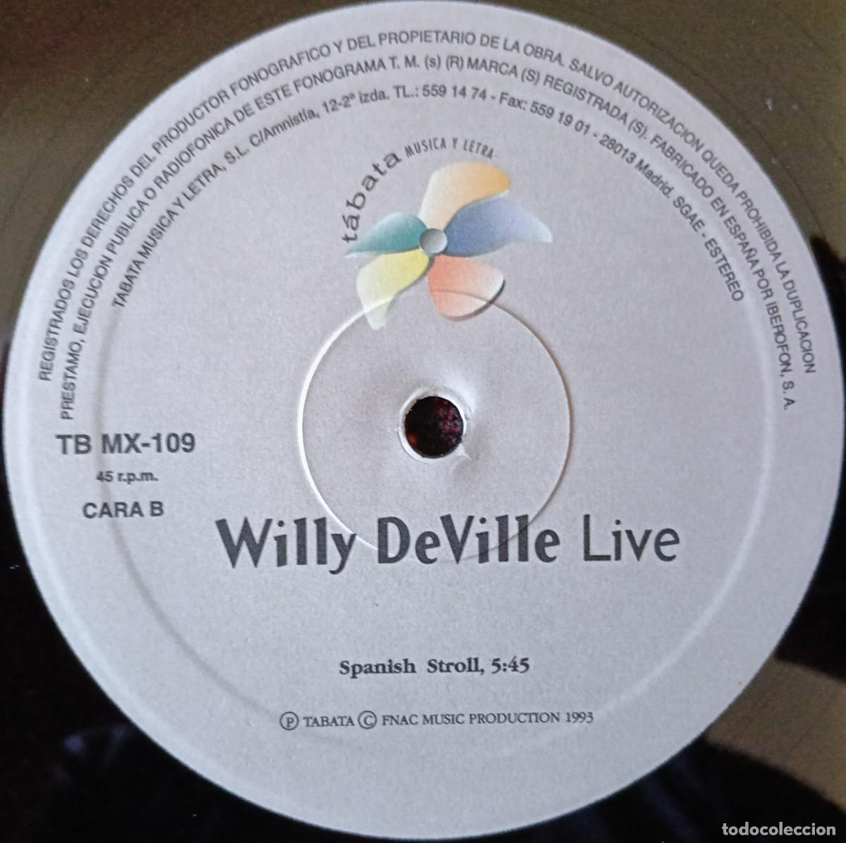 Discos de vinilo: WILLY DEVILLE ** Demasiado Corazon (Live) ** MAXI SINGLE VINILO 1993 - Foto 4