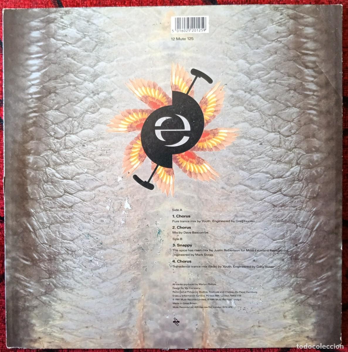 Discos de vinilo: ERASURE ** Chorus ** MAXI SINGLE VINILO 1991 UK - Foto 2