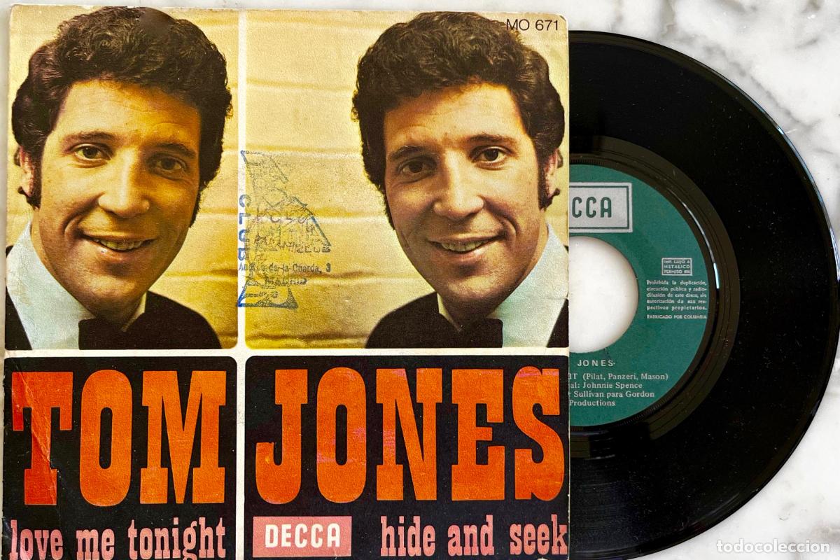 Discos de vinilo: TOM JONES. LOVE ME TONIGHT, SINGLE ORIGINAL ESPA&Ntilde;A 1969