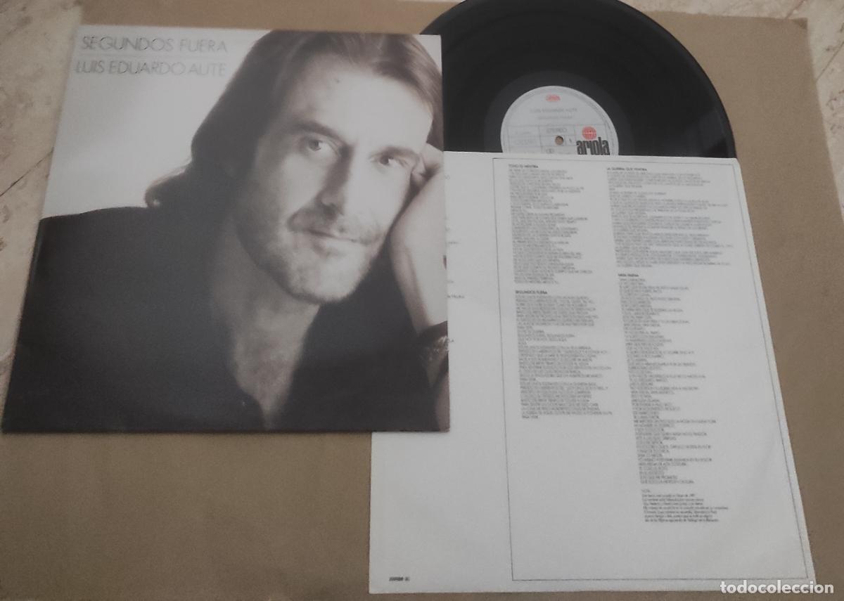Discos de vinilo: LUIS EDUARDO AUTE, SEGUNDOS FUERA. LP CON ENCARTE CON LETRAS-1989- EXCELENTE COMO NUEVO