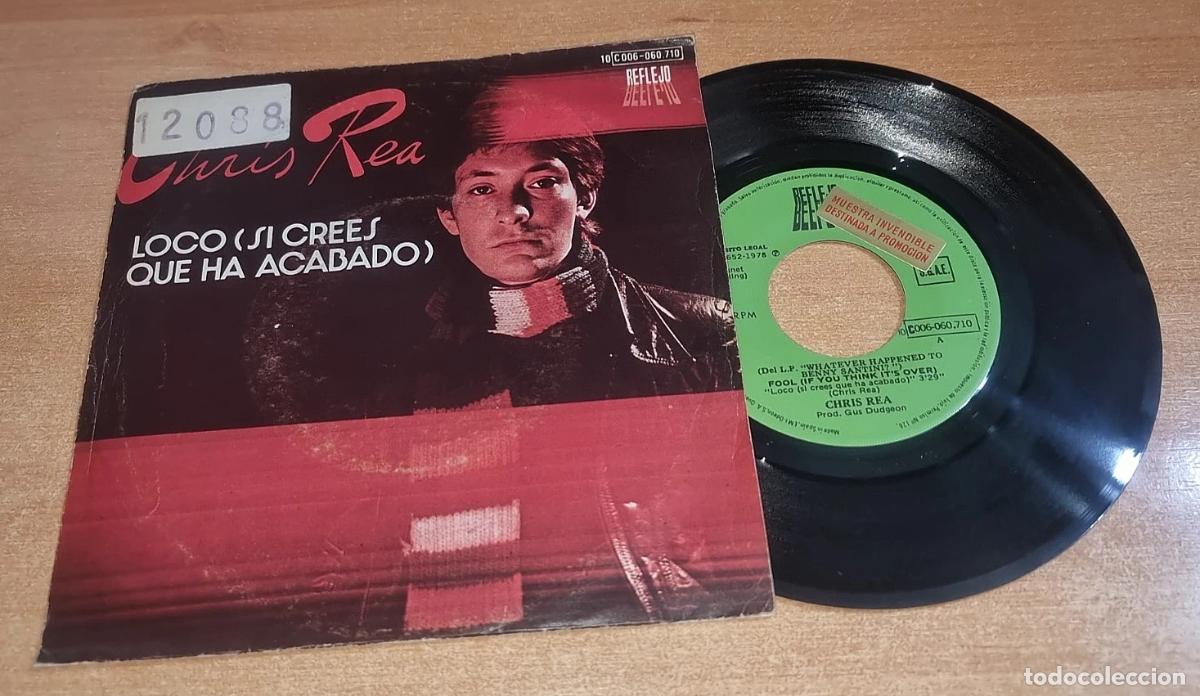 Discos de vinilo: CHRIS REA Fool if you think it's over 7&rdquo; SINGLE VINILO PROMO DEL A&Ntilde;O 1978 CONTIENE 2 TEMAS