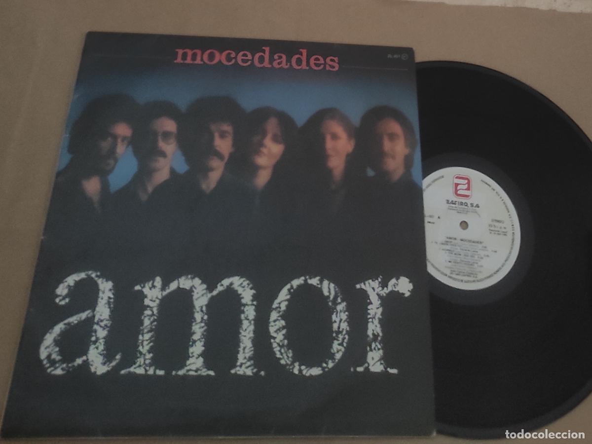 Discos de vinilo: MOCEDADES-AMOR-LP-1980- INCLUYE (LOVE ME TENDER ( ELVIS) CAN'T BUYME LOVE ( THE BEATLES)