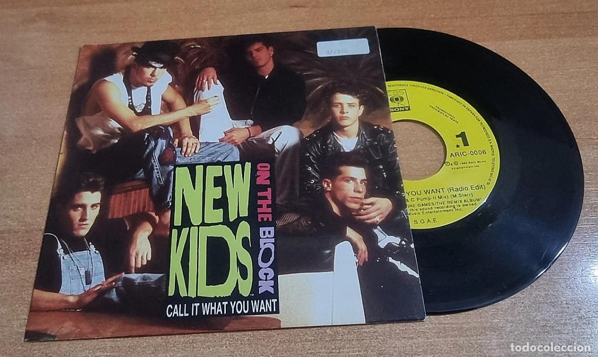 Discos de vinilo: NEW KIDS ON THE BLOCK Call in what you want NKOTB 7&rdquo; SINGLE VINILO PROMO 1991 CONTIENE 1 TEMA