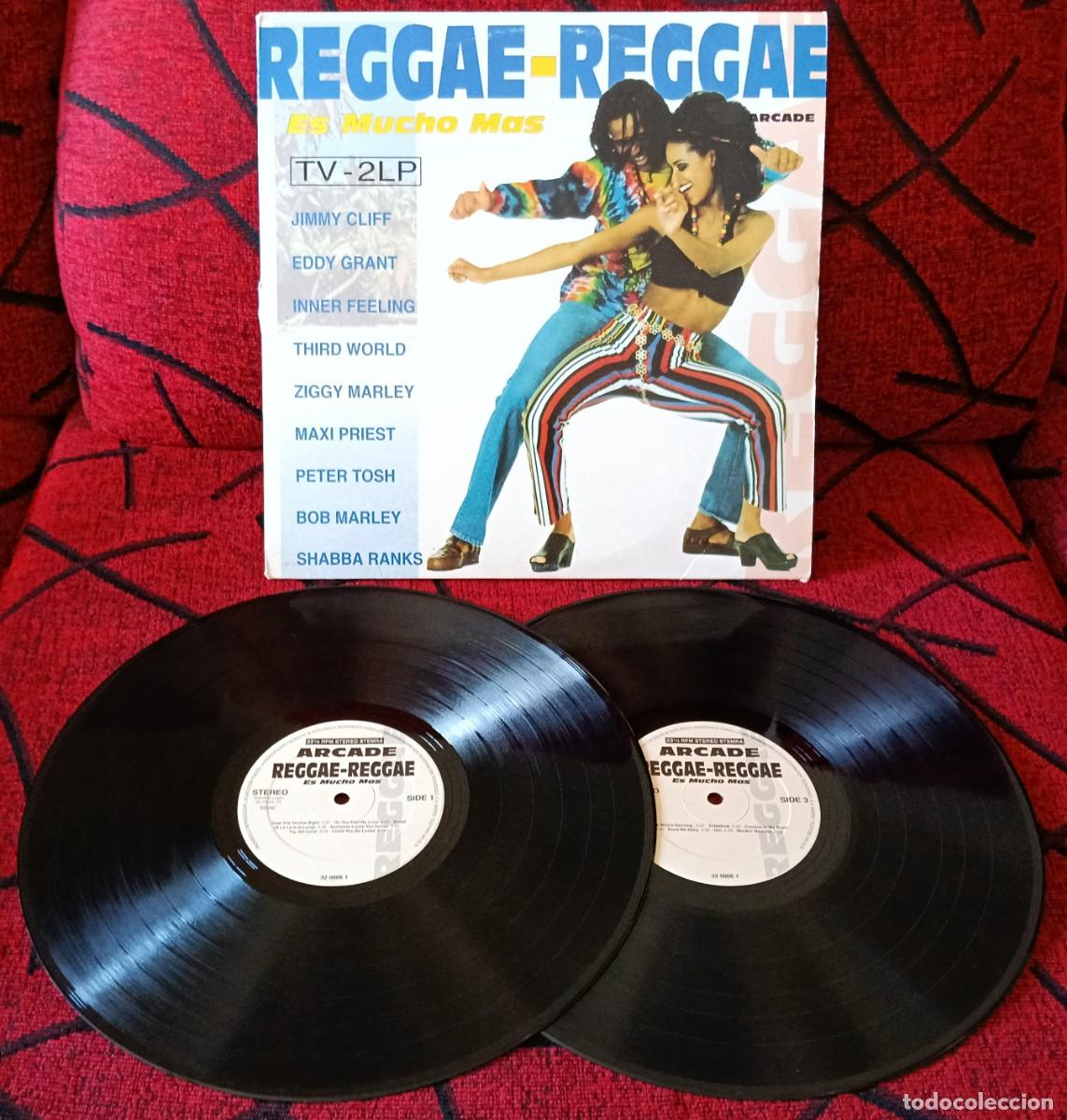 Discos de vinilo: REGGAE - REGGAE ES MUCHO MAS DOBLE VINILO LP 1993 JIMMY CLIFF Third World RITA MARLEY Peter Tosh
