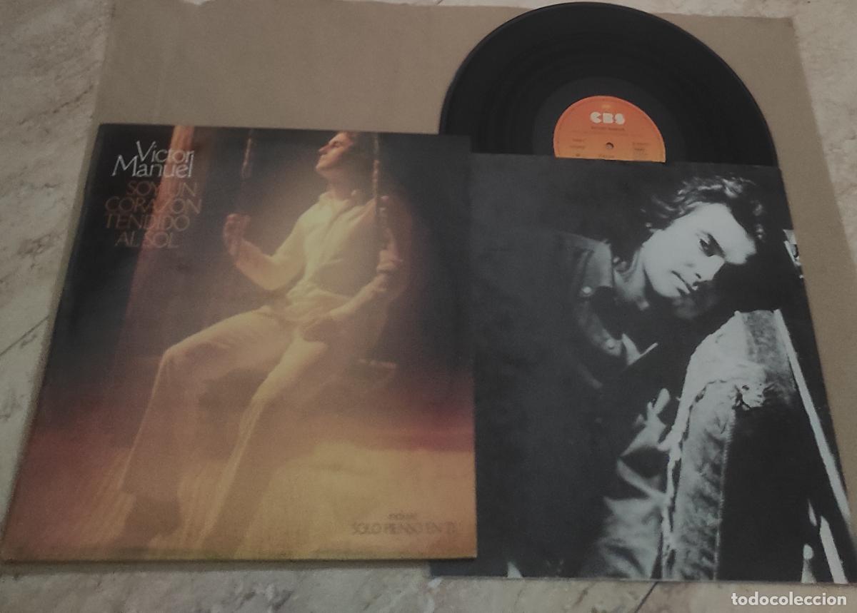 Discos de vinilo: VICTOR MANUEL-SOY UN CORAZON TENDIDO AL SOL-LP-1978-EXCELENTE ESTADO CONTIENE INSERT-