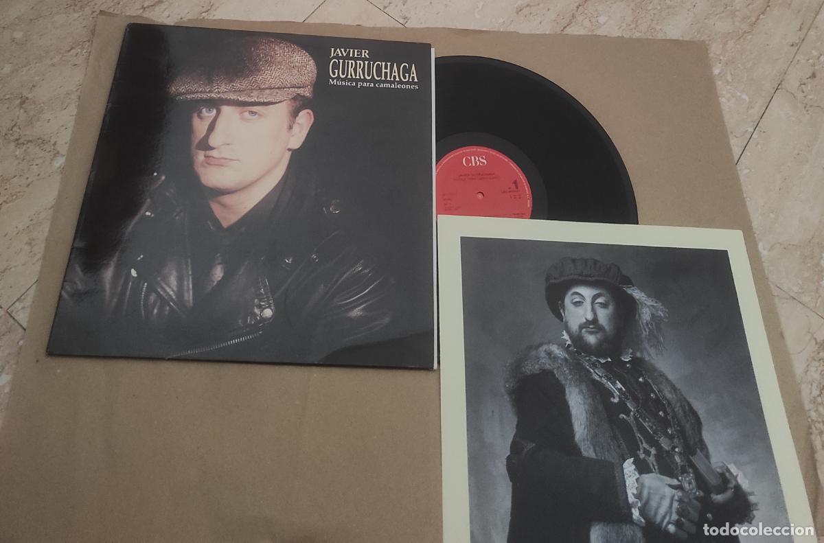 Discos de vinilo: JAVIER GURRUCHAGA / Musica para camaleones-LP-1990- EXCELENTE ESTADO-CONTIENE INSERT
