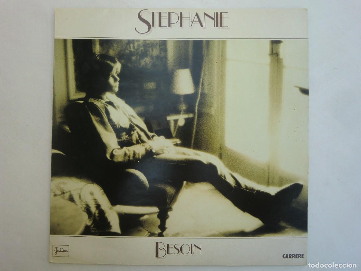 Discos de vinilo: LP STEPHANIE: BESOIN (1986) con insert. Carrere Francia