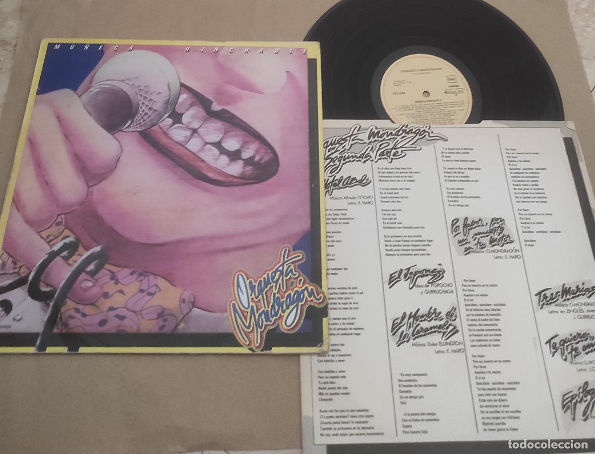 Discos de vinilo: ORQUESTA MONDRAG&Oacute;N&ndash; MU&Ntilde;ECA HINCHABLE, LP SPAIN 1979 + ENCARTE