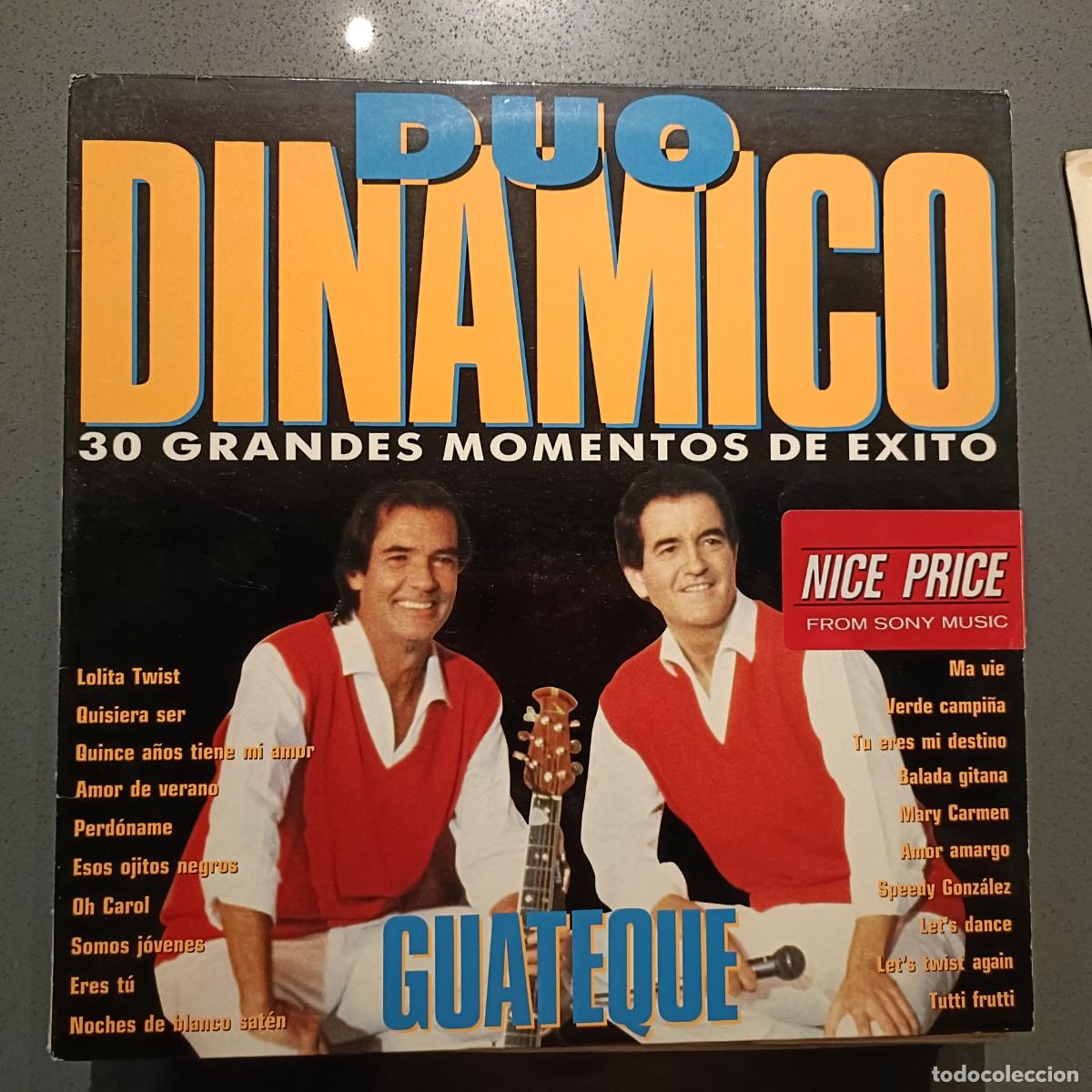 Discos de vinilo: D&uacute;o Din&aacute;mico - 30 Grandes Momentos de &Eacute;xitos - LP. sello Sony/VBS 1990