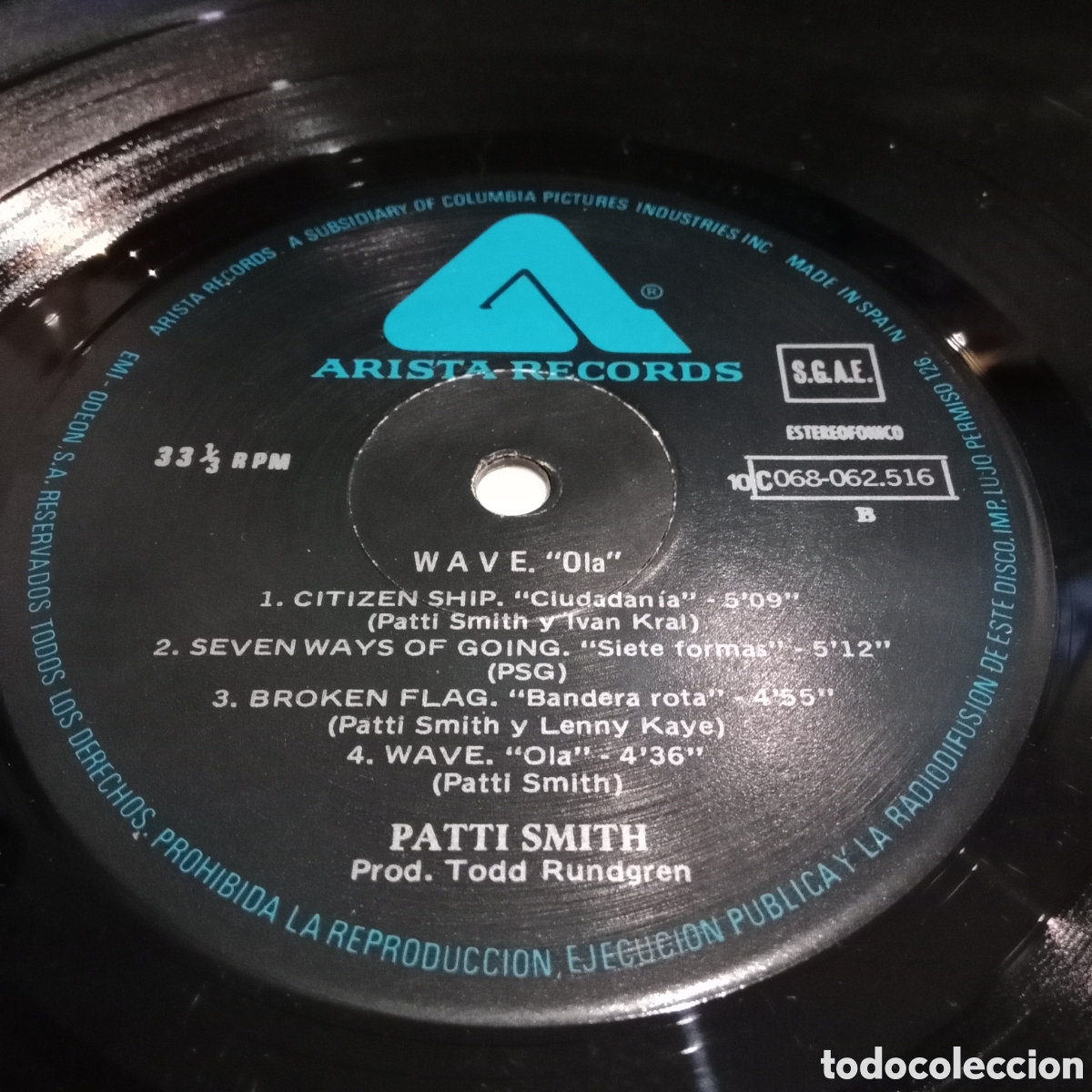 Discos de vinilo: PATTI SMITH GROUP - WAVE - LP - Foto 9