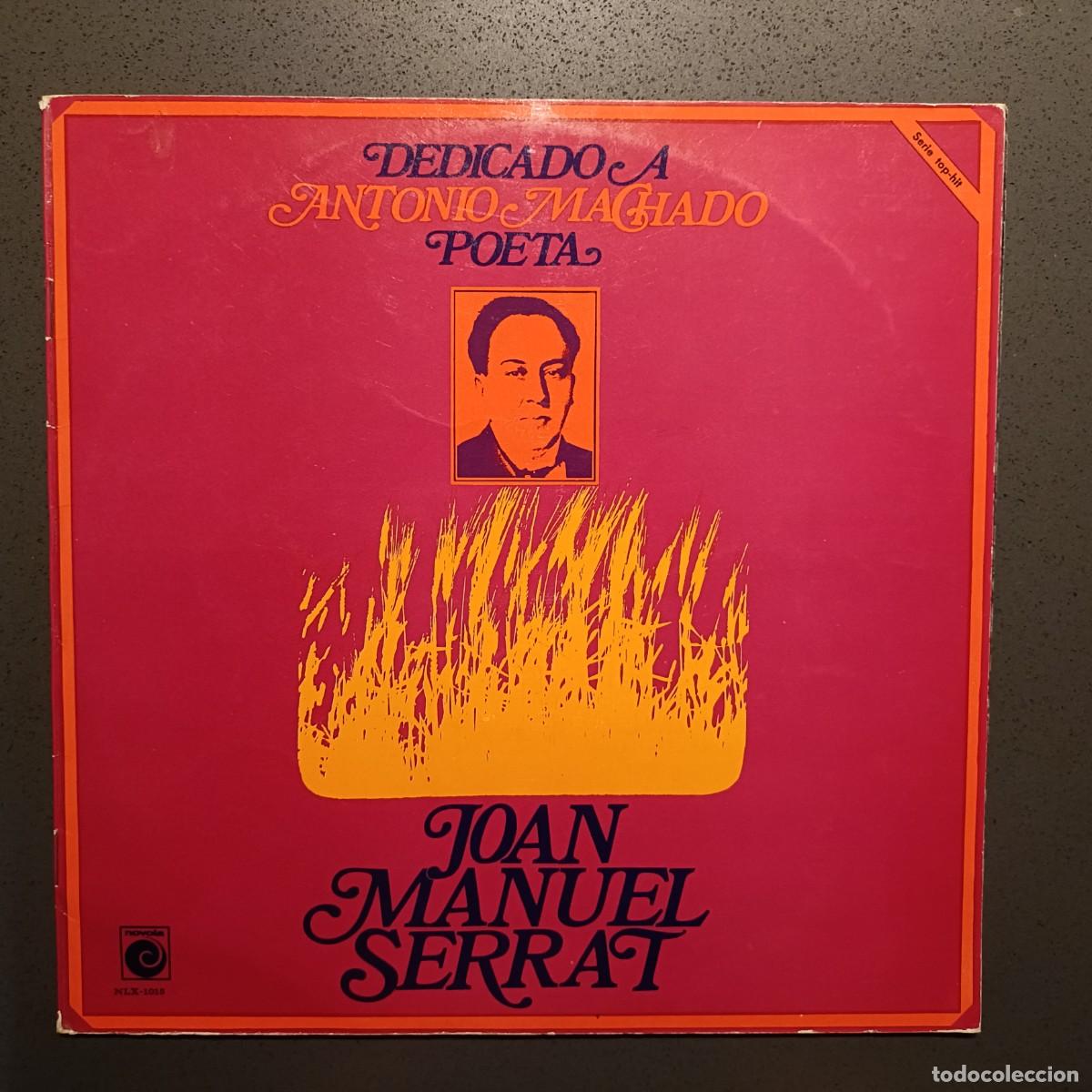 Discos de vinilo: Joan Manuel Serrat - Dedicado a Antonio Machado, Poeta - LP. sello Novola 1969