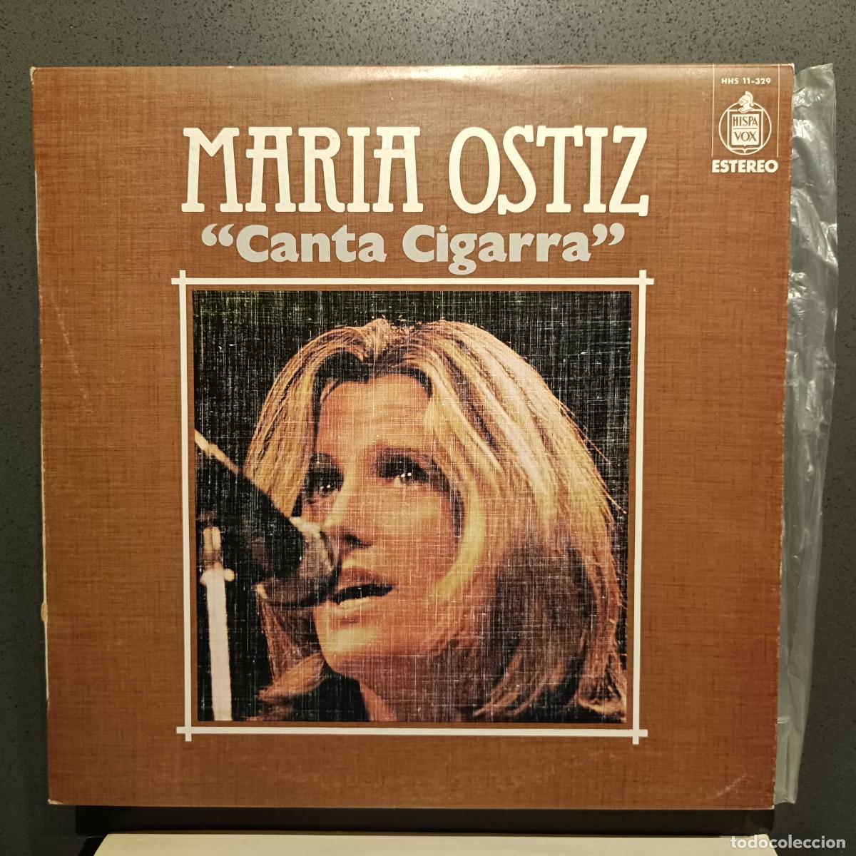 Discos de vinilo: Mar&iacute;a Ostiz - Canta Cigarra - LP. sello Hispavox 1976