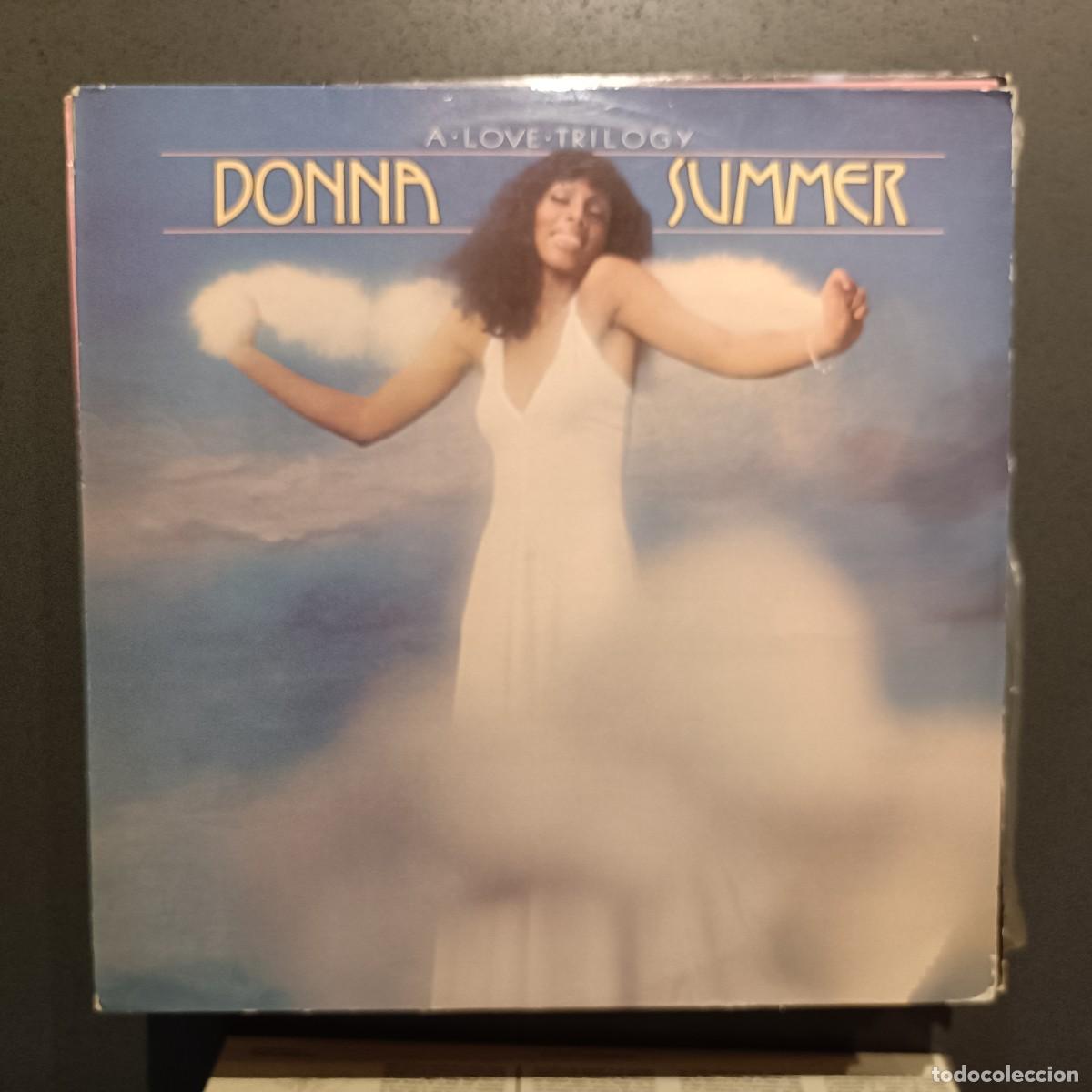 Discos de vinilo: Donna Summer - A love trilogy - LP. sello Oasis 1976