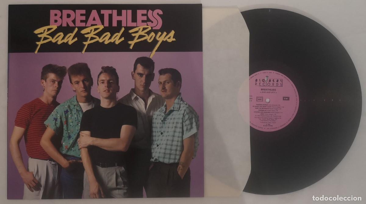 Discos de vinilo: DISCO VINILO BREATHLESS BAD BAD BOYS LP 1985 &iexcl;C&Oacute;MO NUEVO!