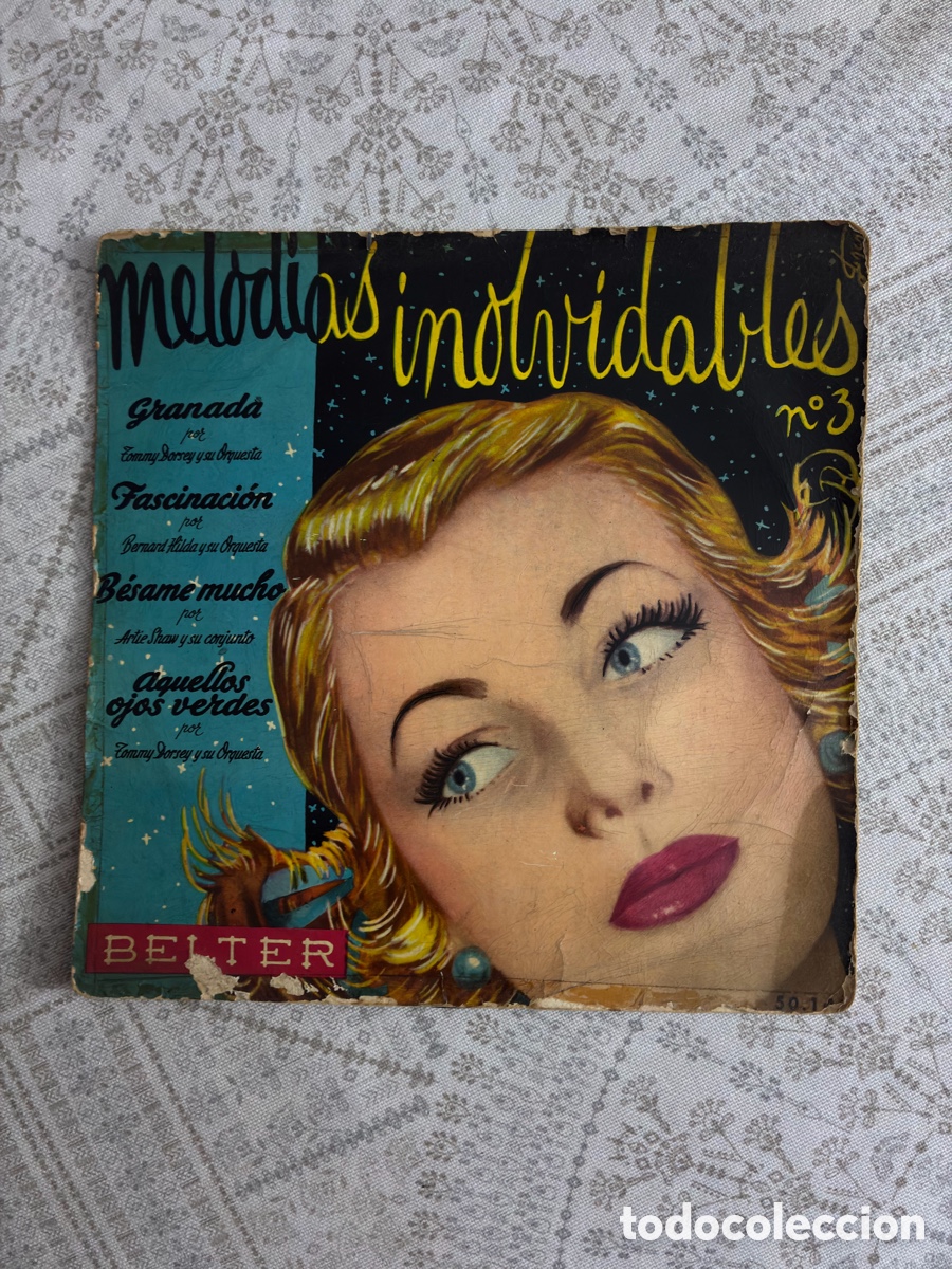 Discos de vinilo: MELODIAS INOLVIDABLES N.&ordm; 3 - EP 7&rdquo; BELTER 1959 - TOMMY DORSEY / ARTIE SHAW / BERNARD HILDA