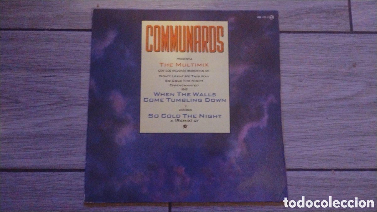 Discos de vinilo: COMMUNARDS-THE MULTI MIX&bull;SO COLD THE NIGHT-MAXI-LONDON RECORDS/SPAIN-SPAIN