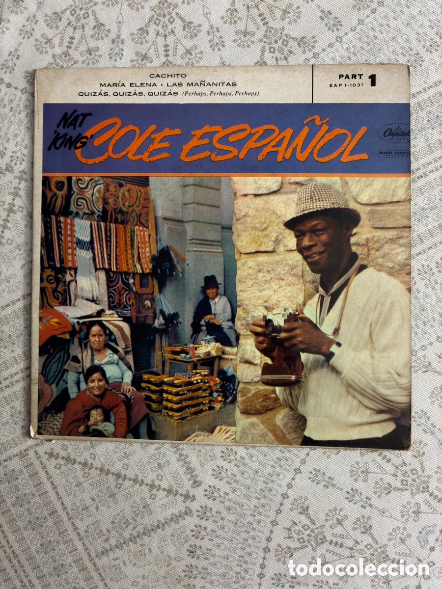 Discos de vinilo: NAT &rdquo;KING&rdquo; COLE - COLE ESPA&Ntilde;OL (PART 1) - EP 7&rdquo; CAPITOL US 1958