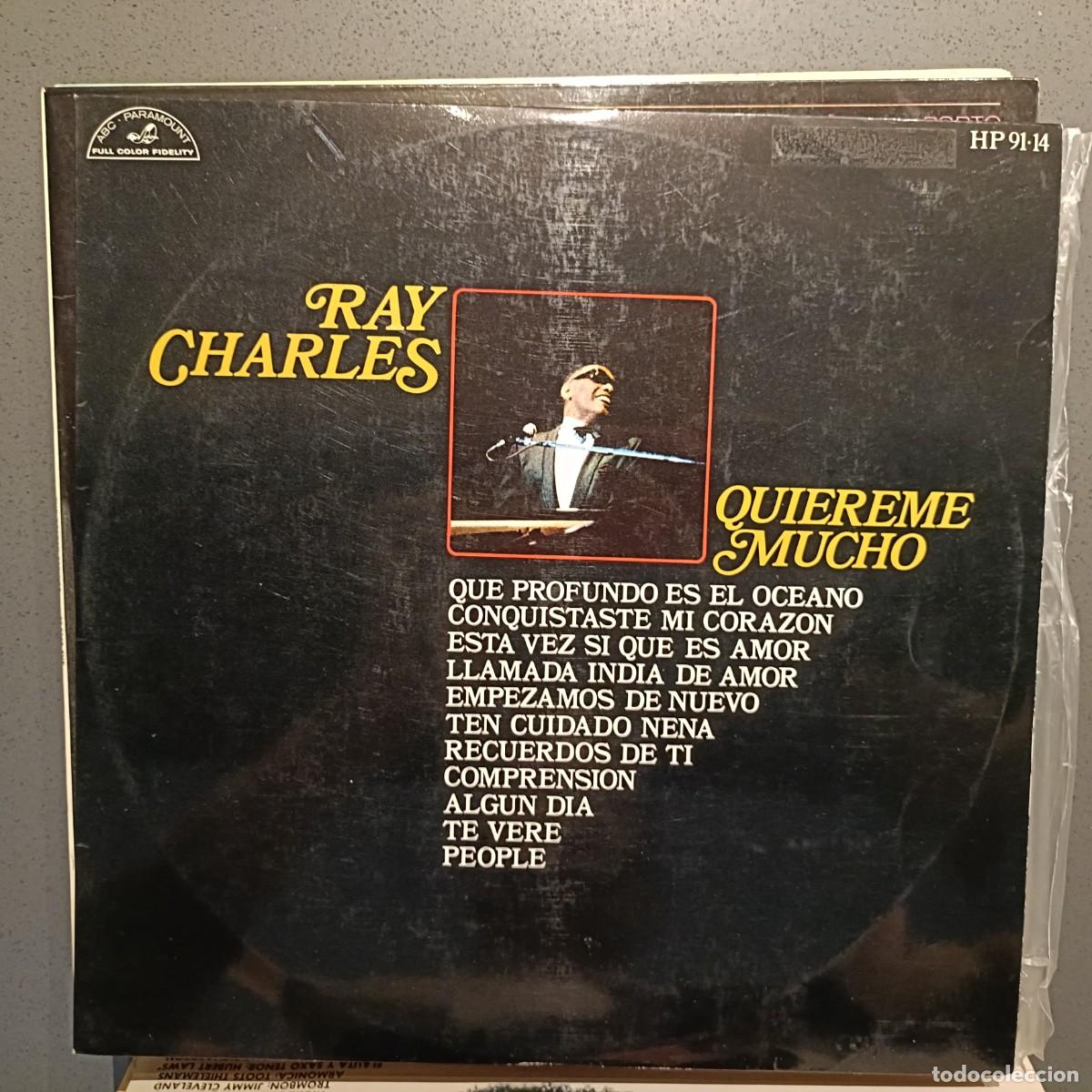 Discos de vinilo: Ray Charles - Qui&eacute;reme Mucho - LP. sello ABC Paramount 1969
