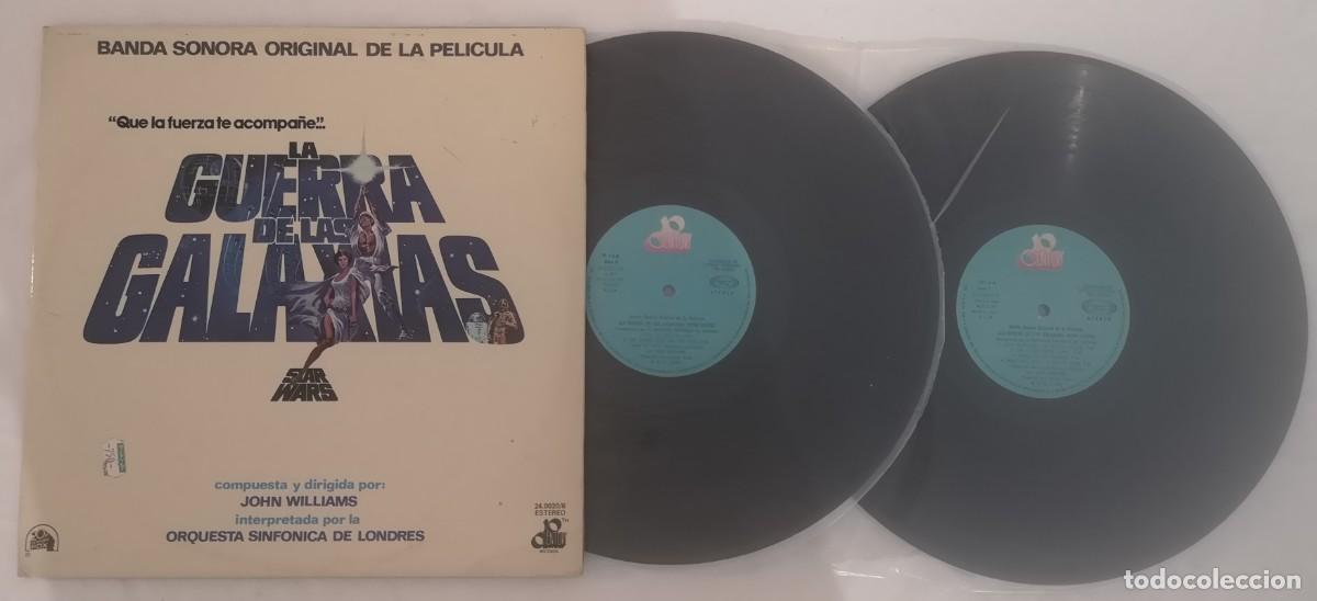Discos de vinilo: DISCO VINILO BANDA SONORA STAR WARS LA GUERRA DE LAS GALAXIAS LP 1977 &iexcl;DISCOS IMPECABLES!