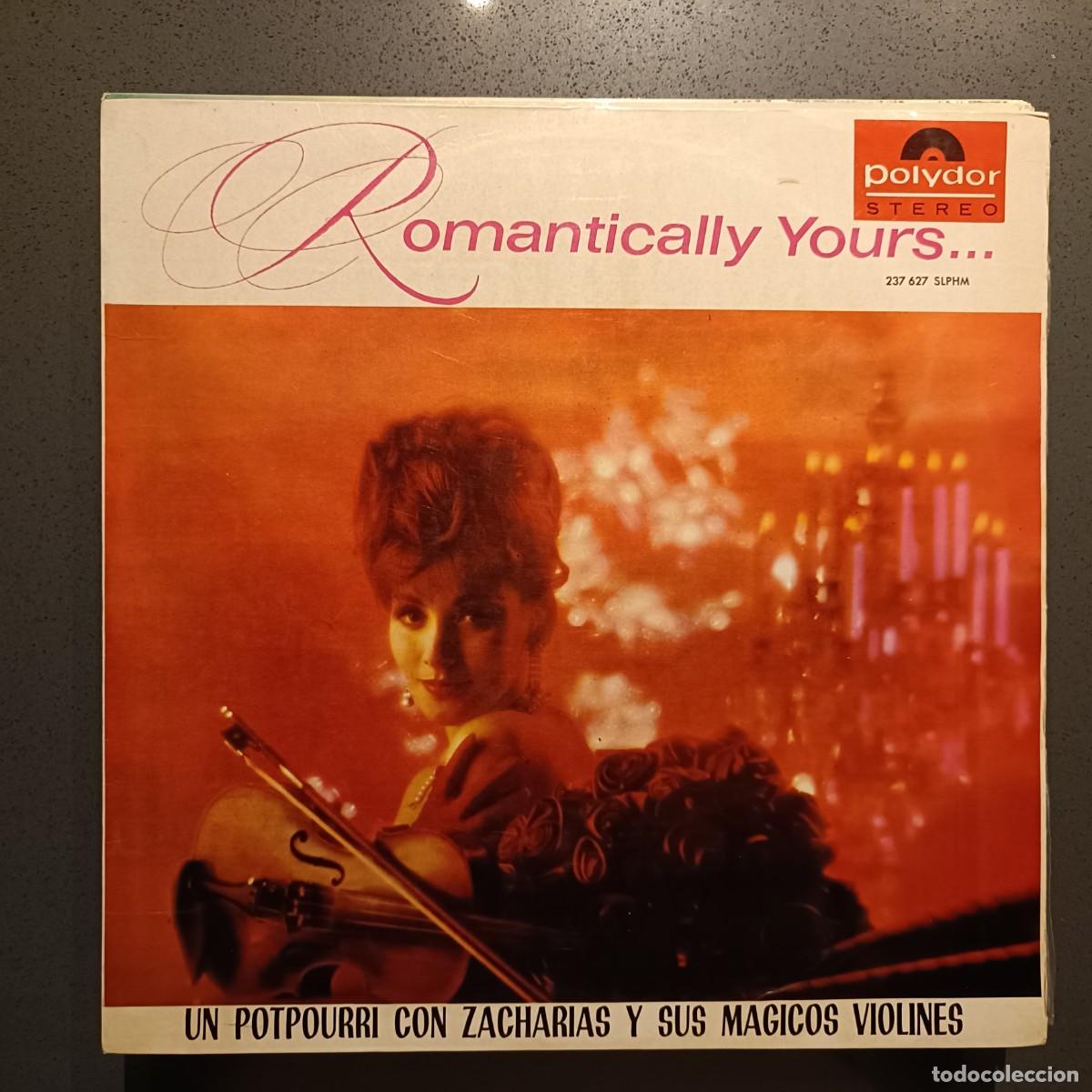 Discos de vinilo: Helmut Zacharias y sus M&aacute;gicos Violines - Romantically Yours ... - LP. sello Polydor