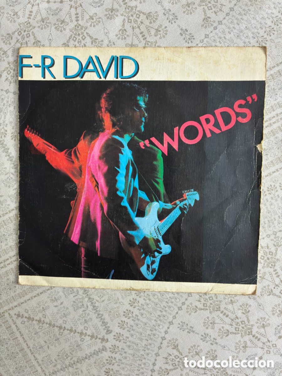 Discos de vinilo: F. R. DAVID - WORDS - SINGLE 7&rdquo; CARRERE / CBS 1982