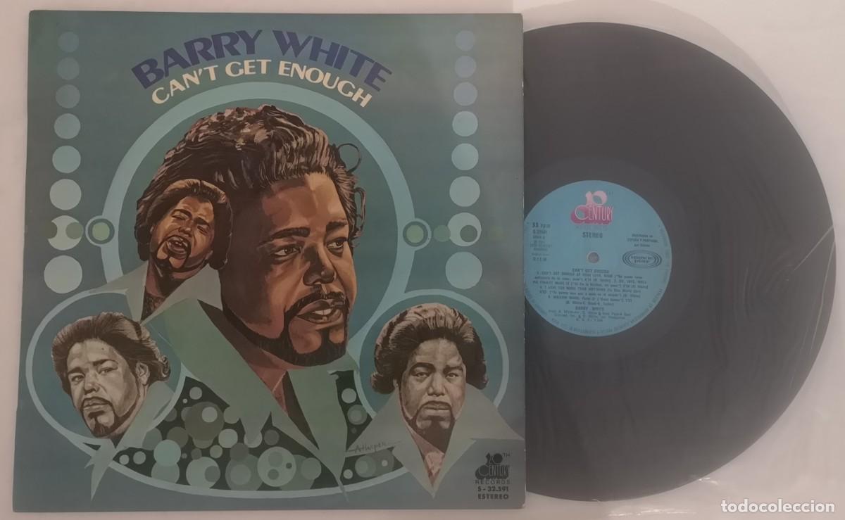 Discos de vinilo: DISCO VINILO BARRY WHITE CAN'T GET ENOUGH LP 1984 &iexcl;DISCO IMPECABLE!