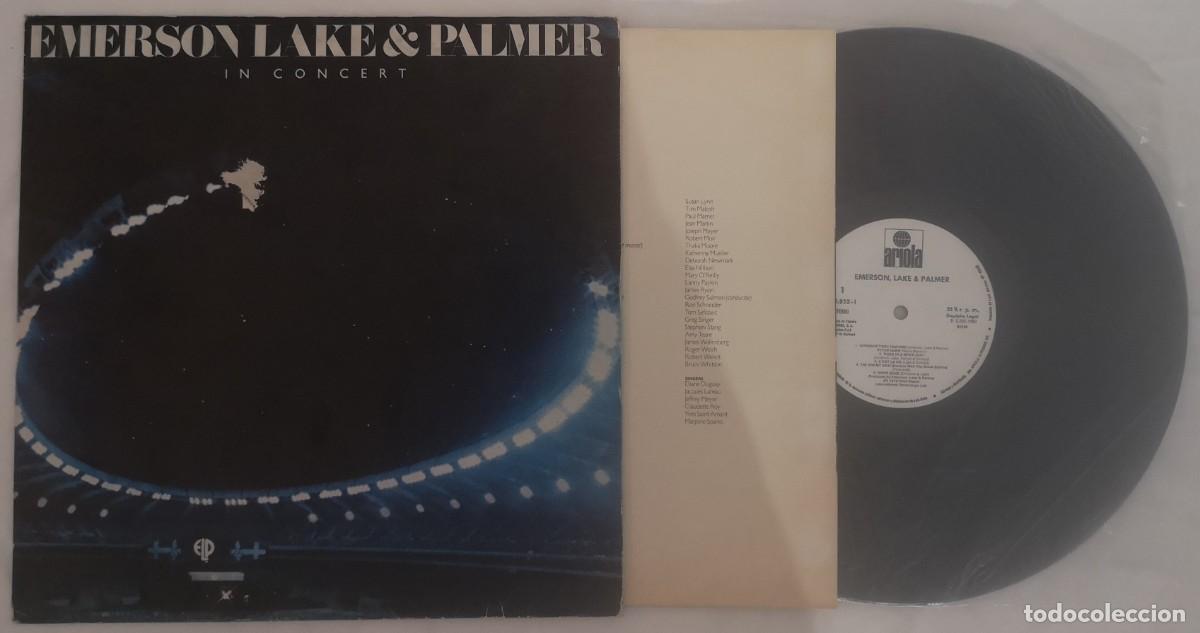 Discos de vinilo: DISCO VINILO EMERSON, LAKE & PALMER IN CONCERT LP 1980 &iexcl;DISCO PERFECTO!