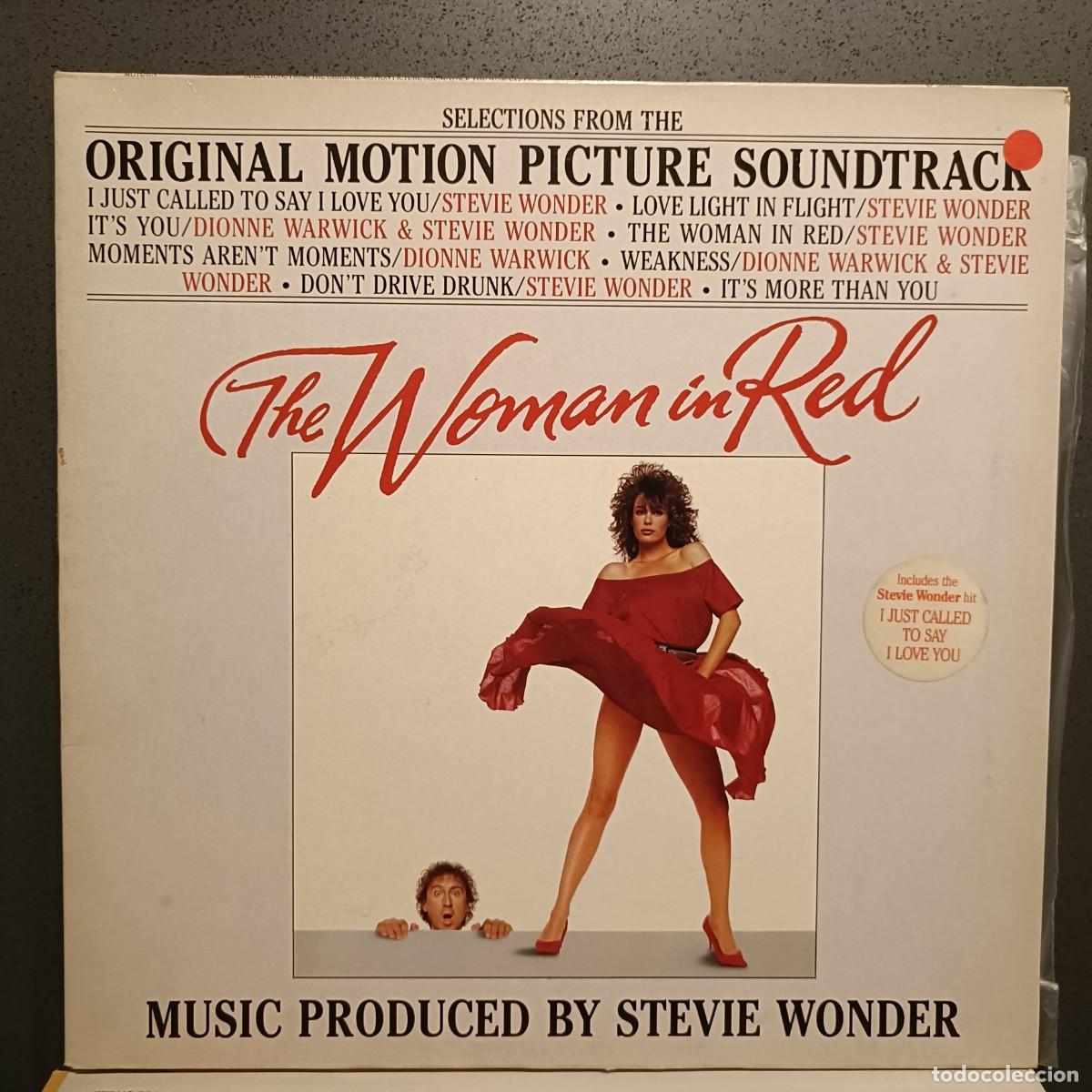 Discos de vinilo: The Woman In Red - Music Produced By Stevie Wonder - LP. sello Motown 1984
