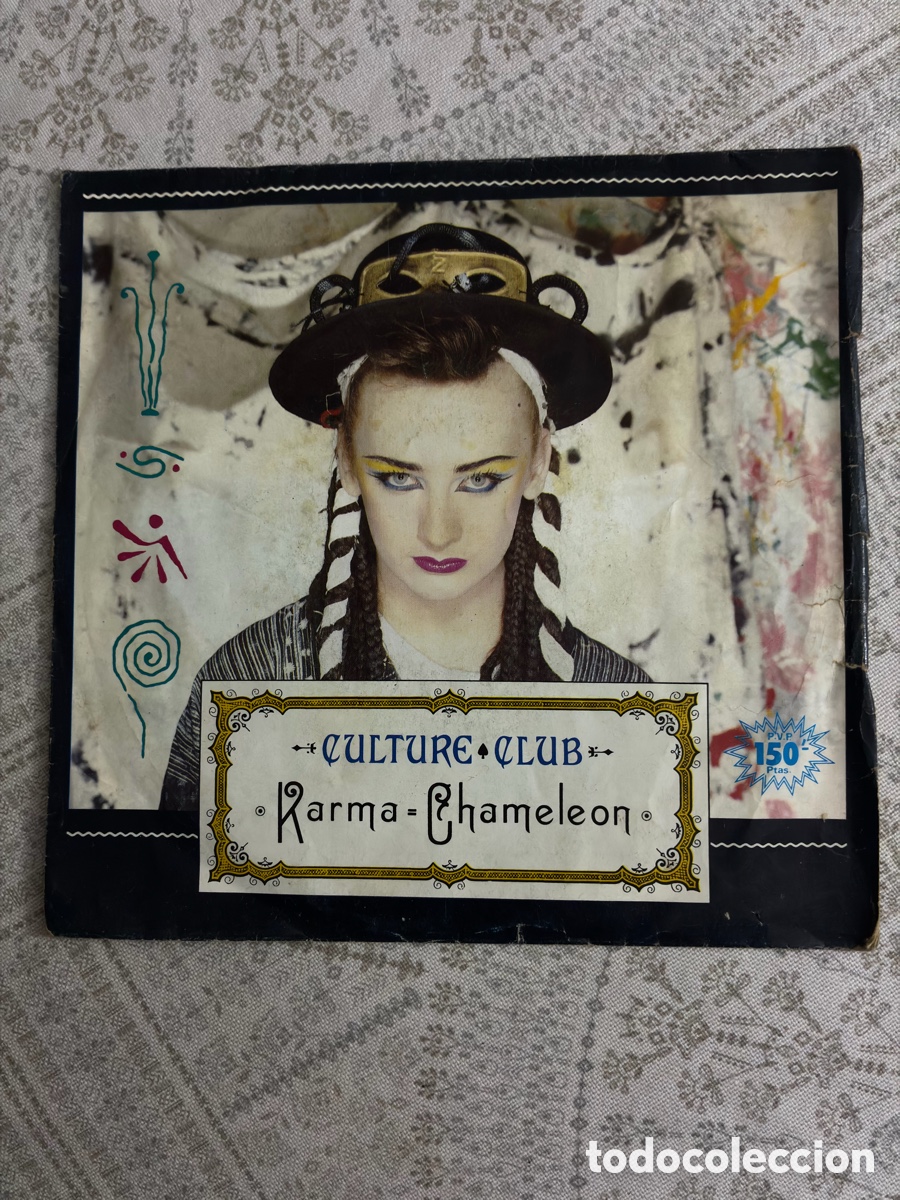 Discos de vinilo: CULTURE CLUB - KARMA CHAMELEON - SINGLE 7&rdquo; VIRGIN / ARIOLA 1983