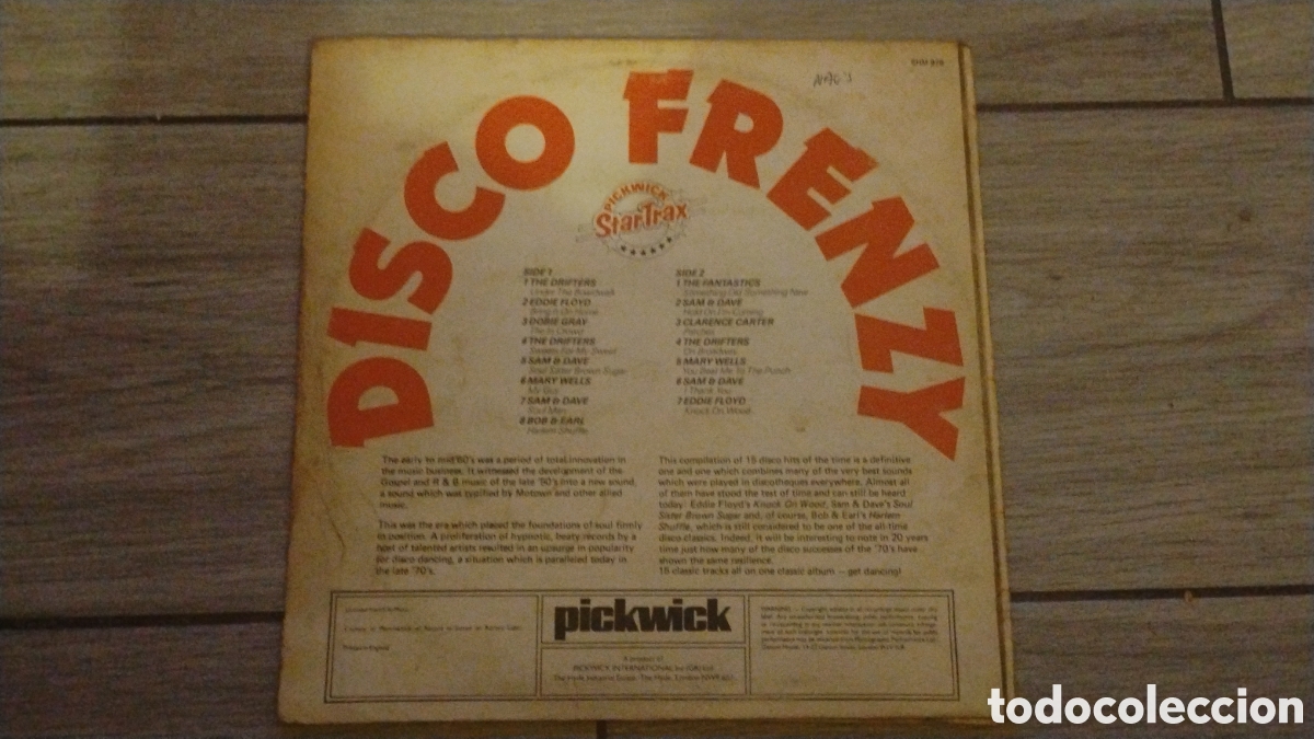 Discos de vinilo: DISCO FRENZY-15RED HOT HITS-VARIOUS-LP-PICKWICK STAR TRAX/UK-KSA