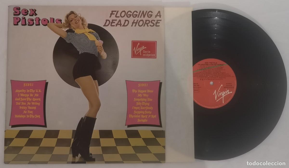 Discos de vinilo: DISCO VINILO SEX PISTOLS FLOGGING A DEAD HORSE LP 1986