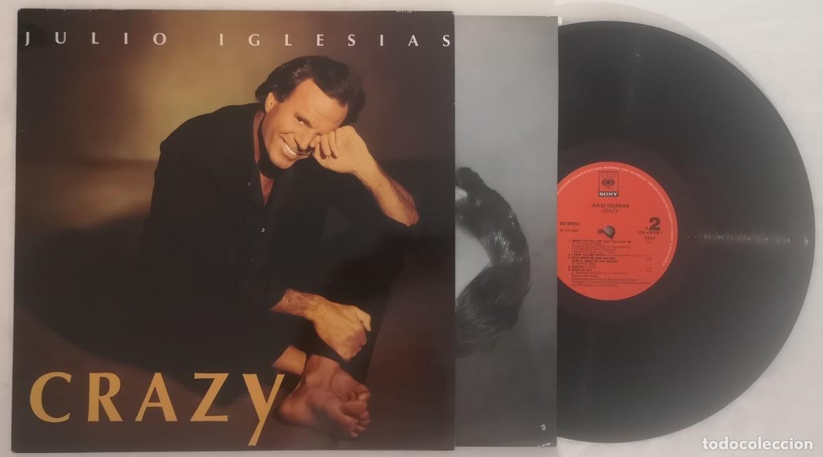 Discos de vinilo: DISCO VINILO JULIO IGLESIAS CRAZY LP 1994 &iexcl;IMPECABLE!