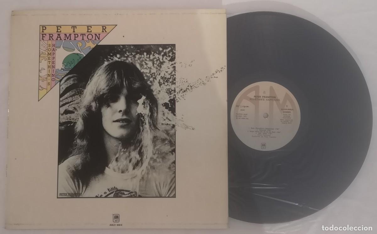 Discos de vinilo: DISCO VINILO PETER FRAMPTON SOMETHIN'S HAPPENING LP 1977 &iexcl;DISCO IMPECABLE!