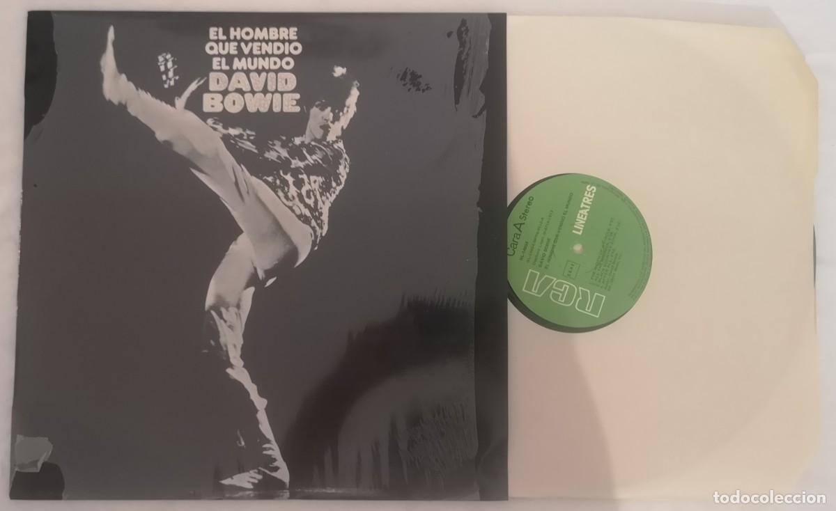 Discos de vinilo: DISCO VINILO DAVID BOWIE EL HOMBRE QUE VENDI&Oacute; EL MUNDO LP 1983 &iexcl;IMPECABLE!