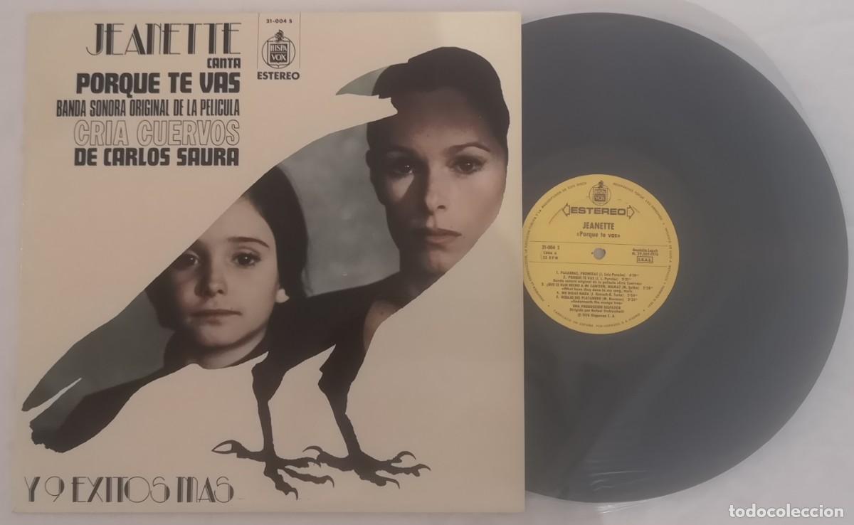 Discos de vinilo: DISCO VINILO BANDA SONORA CR&Iacute;A CUERVOS JEANETTE LP 1976 &iexcl;IMPECABLE!