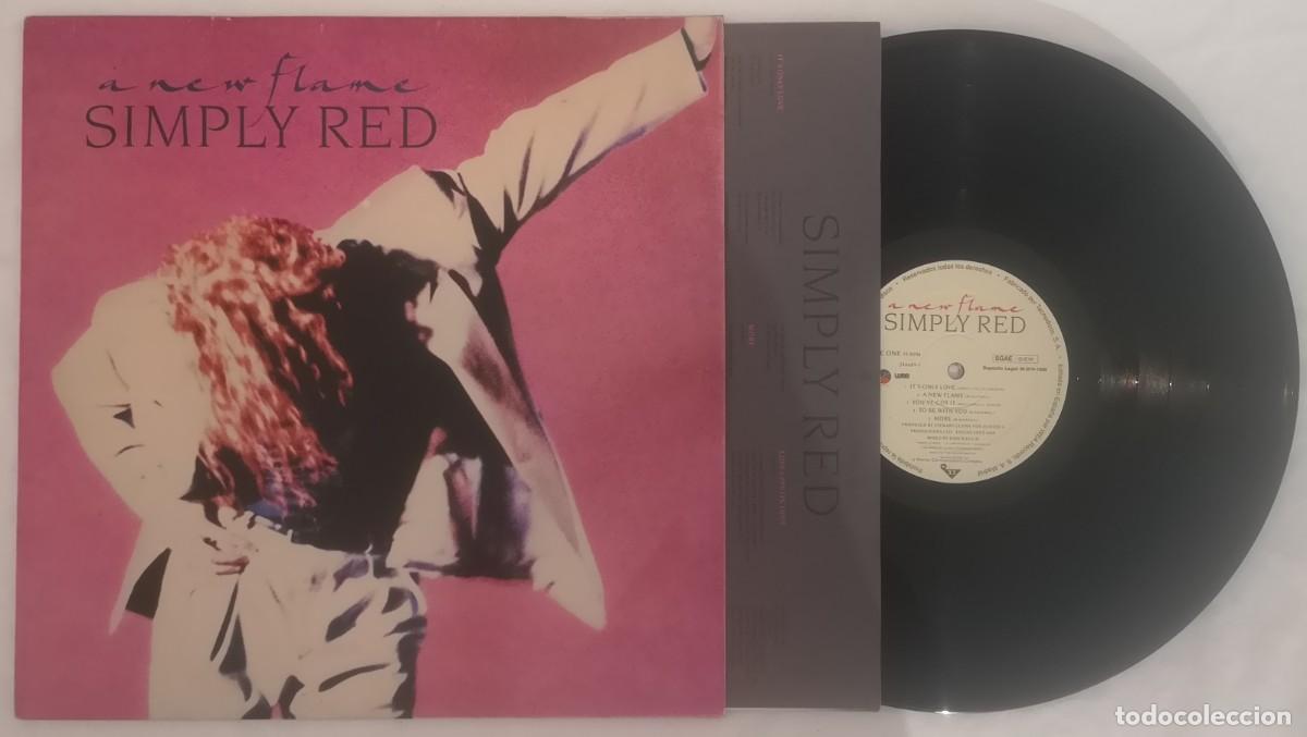 Discos de vinilo: DISCO VINILO SIMPLY RED A NEW FLAME LP 1989