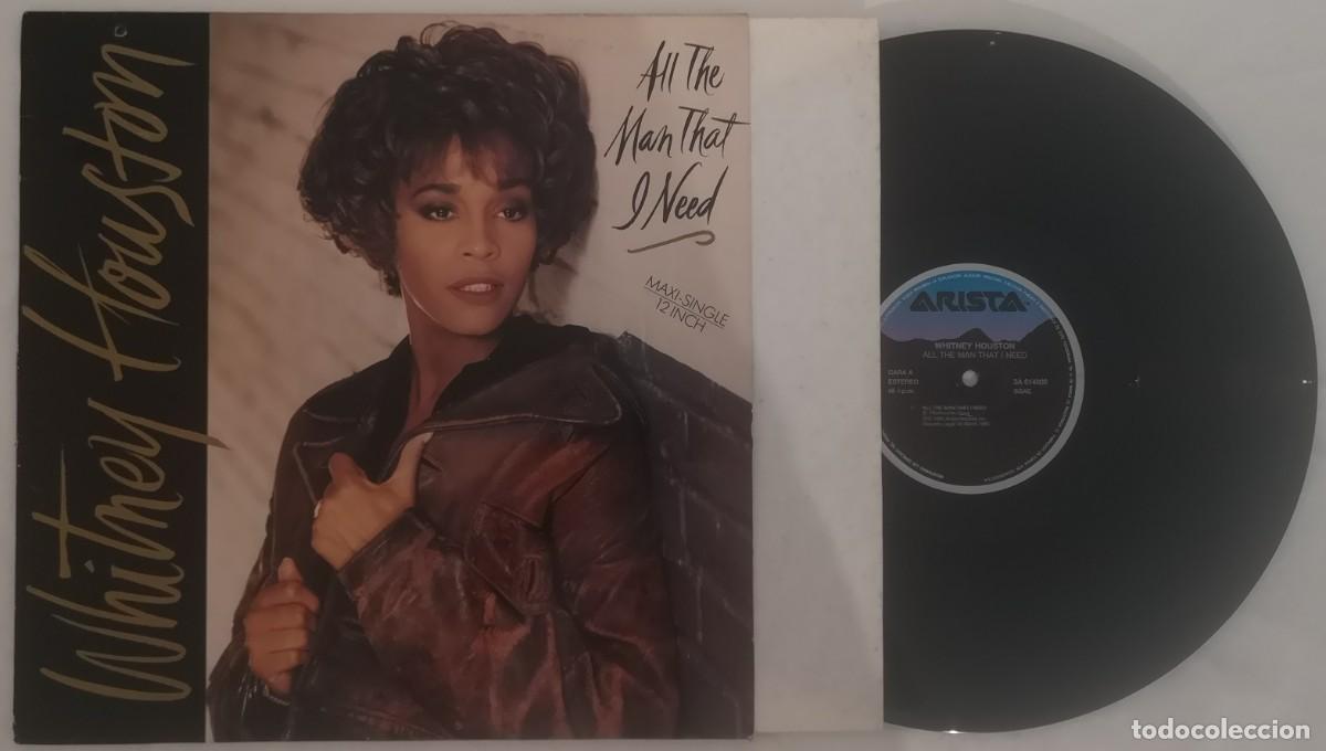 Vinyl records: DISCO VINILO WHITNEY HUSTON ALL THE MAN THAT I NEED MAXI SINGLE 1990