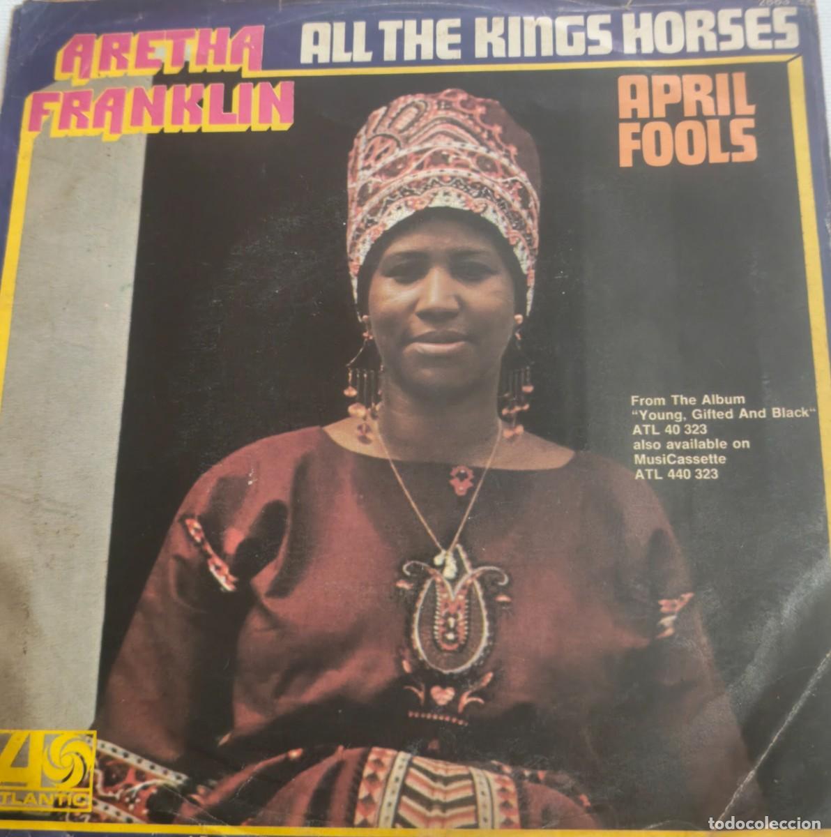 Discos de vinilo: ARETHA FRANKLIN-ALL THE KINGS HORSES-PEDIDO MINIMO 11 EUROS