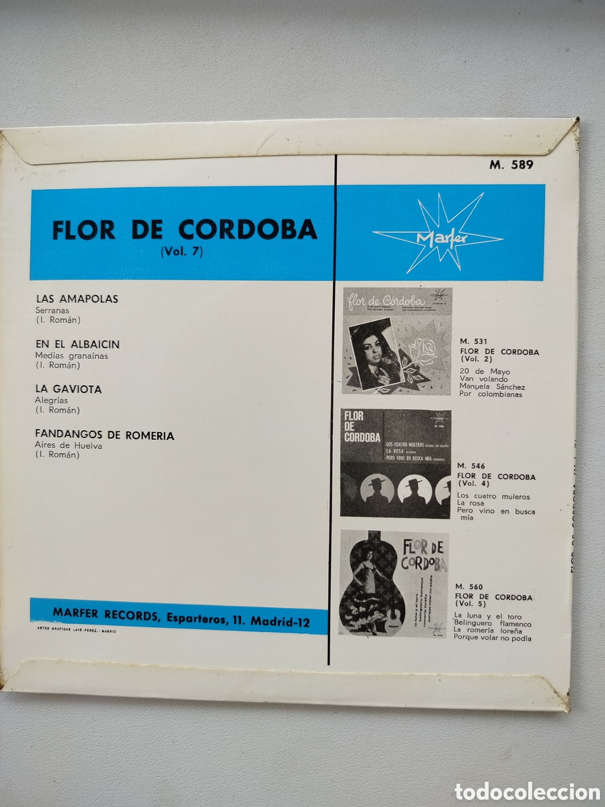 Discos de vinilo: Flor de Cordoba EP 1965 - Foto 2