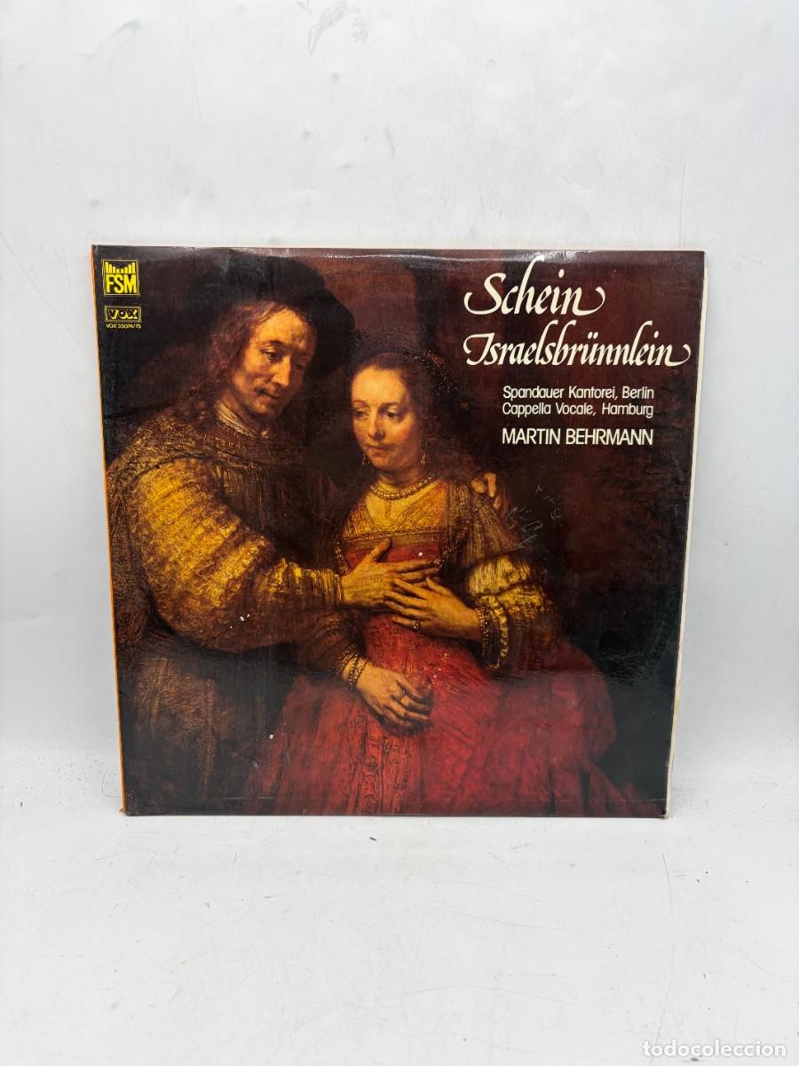 Discos de vinilo: LP 2 DISCOS - SCHEIN - ISRAELSBRUNNLEIN - SPANDAUER KANTOREI - MARTIN BEHRMANN - VOX FSM
