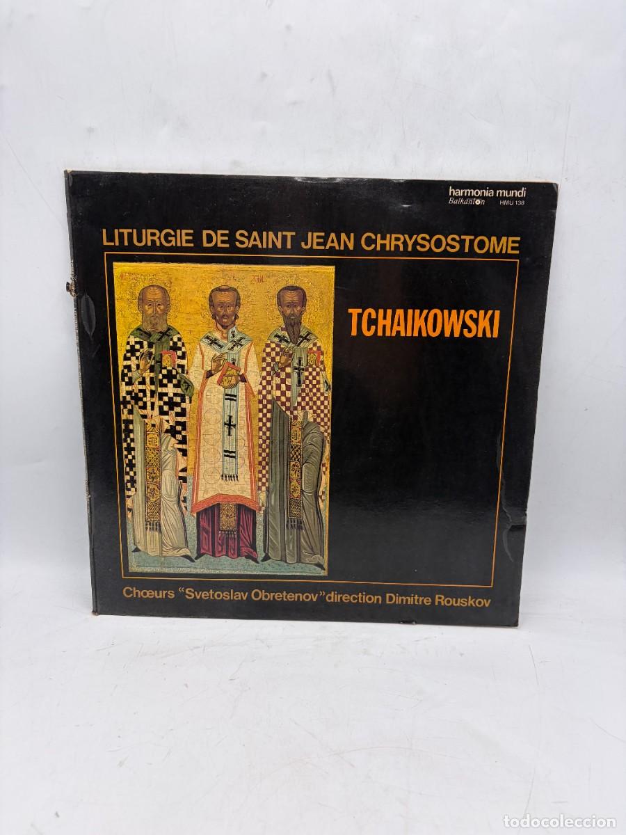 Discos de vinilo: LP - TCHAIKOVSKY - LITURGIE DE SAINT JEAN CHRYSOSTOME - DIMITRE ROUSKOV - HARMONIA MUNDI