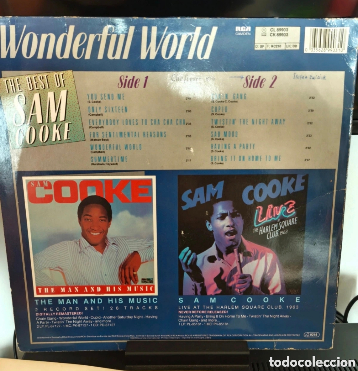 Discos de vinilo: Sam Cooke: Wonderfull World Lp 1986 - Foto 2