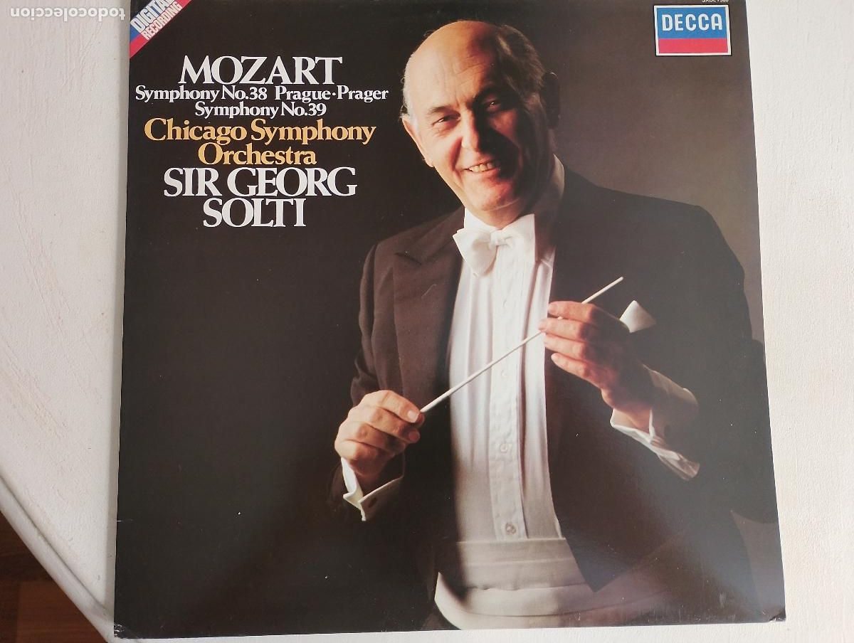 Discos de vinilo: Mozart, Chicago Symphony Orchestra, Sir Georg Solti &ndash; Symphony No. 38 Prague &bull; Prager / Symphony N
