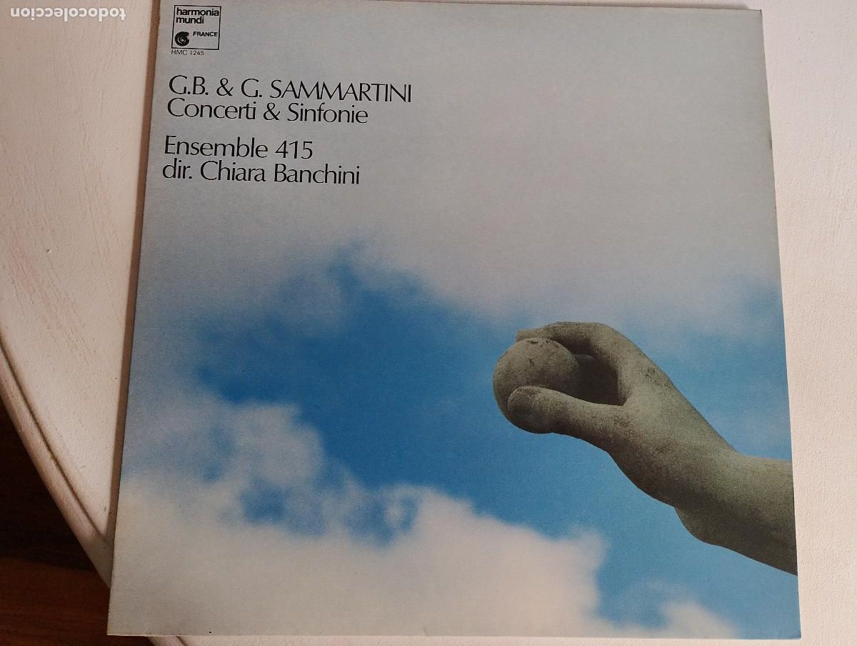 Discos de vinilo: Giovanni Sammartini, Giuseppe Sammartini, Chiara Banchini, Ensemble 415 &ndash; Concerti & Sinfonie