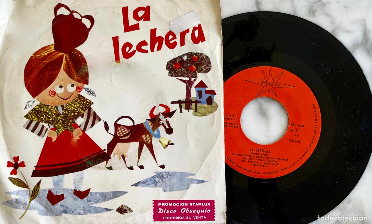 Discos de vinilo: LA LECHERA. ARSENIO CORSELLAS. J. CASAS AUGE. SINGLE OBSEQUIO STARLUX 1967