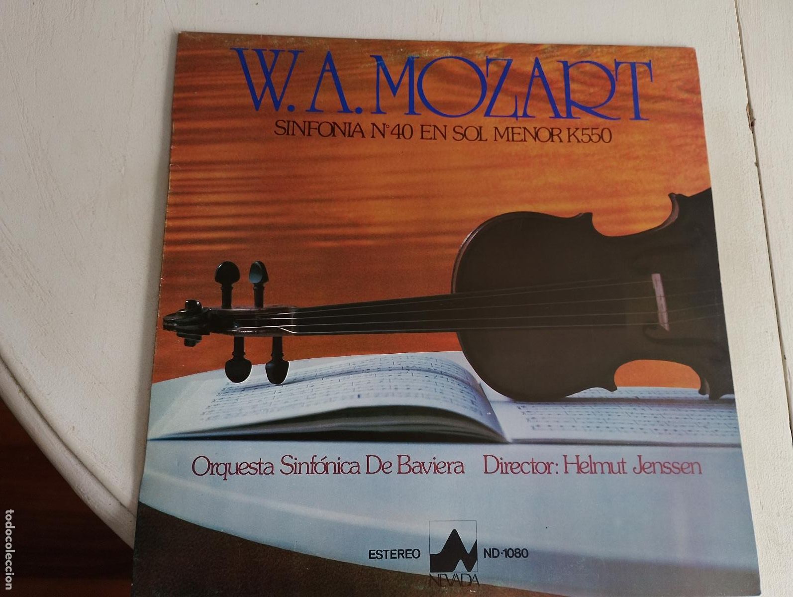 Discos de vinilo: W. A. Mozart* - Orquesta Sinf&oacute;nica De Baviera Director: Helmut Jenssen &ndash; Sinfon&iacute;a N&ordm; 40 En Sol Menor