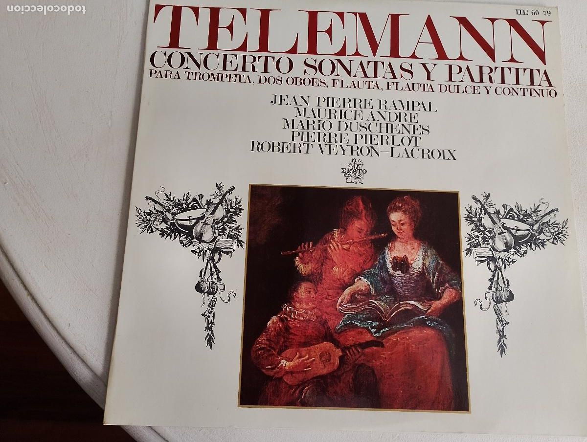 Discos de vinilo: Telemann* &ndash; Concerto, Sonatas Y Partita Para Trompeta, Dos Oboes, Flauta, Flauta Dulce Y Continuo