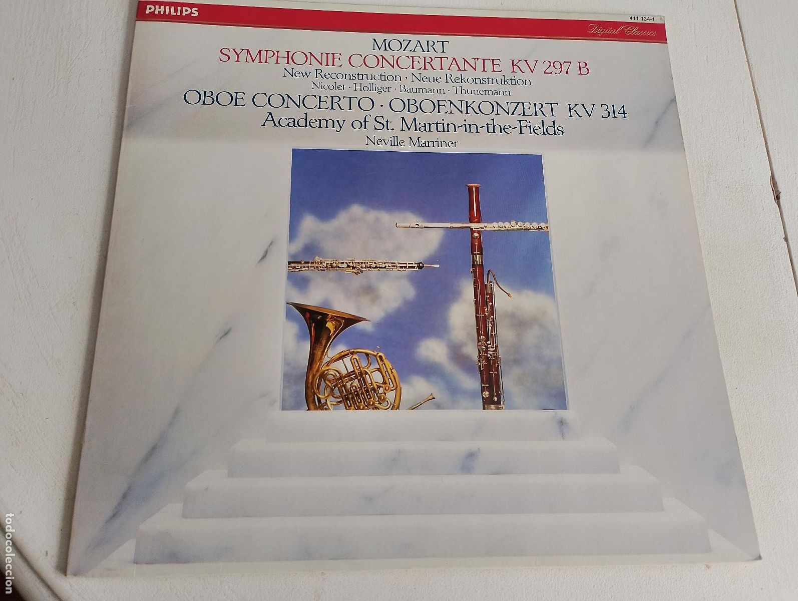 Discos de vinilo: Mozart*, Academy Of St. Martin-in-the-Fields* &middot; Neville Marriner* &ndash; Symphonie Concertante KV 297 B /