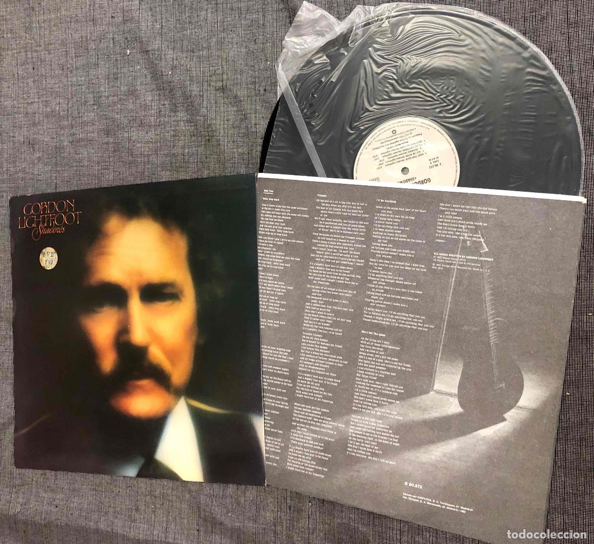 Discos de vinilo: LP GORDON LIGHTFOOT SHADOWS. WEA 1982