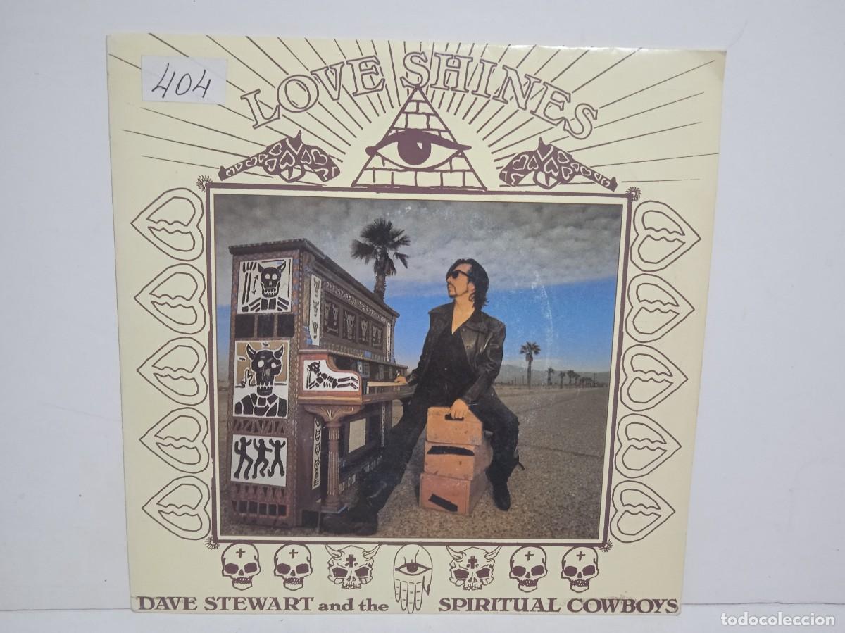 Disques de vinyle: Dave Stewart And The Spiritual Cowboys - Love Shines - Single - 1990